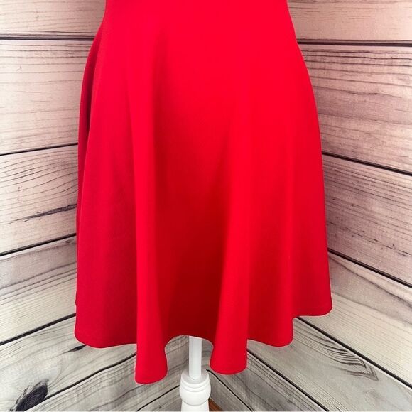 Lulus Red Strapless Deep V Neckline Fit & Flare Dress - Picture 5 of 10